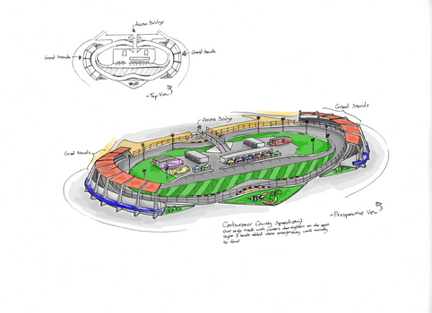 Carburetor county speed way Cars2 Game concept