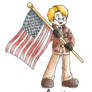 Hetalia Chibi America Colored