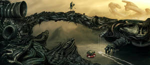 Machinarium in giger world