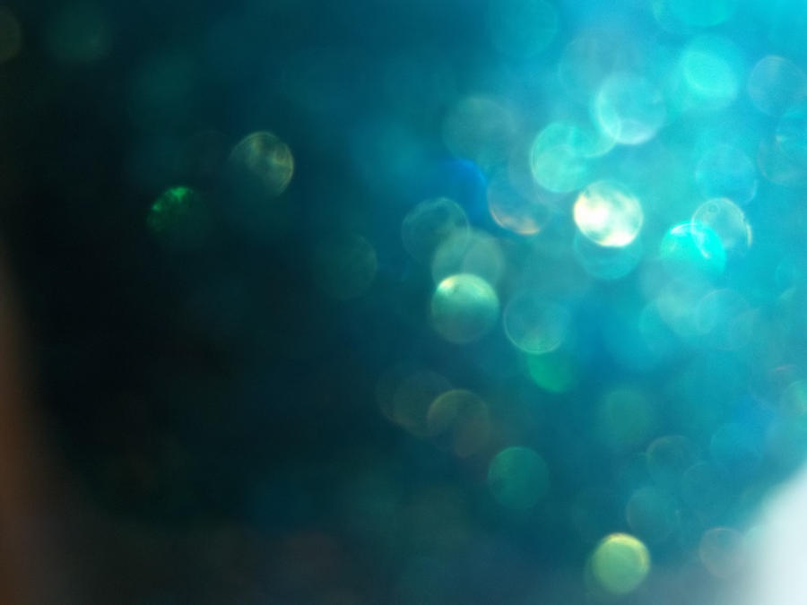 blue glitter one