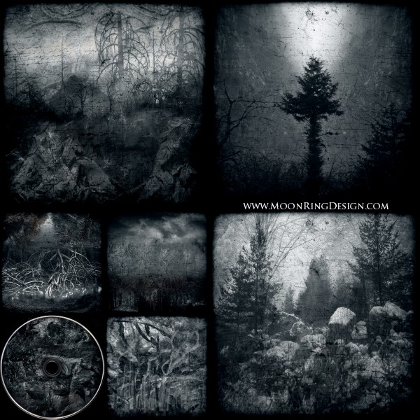 6 pages CD image Black Dark Metal CD album cover