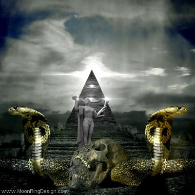 Devil Pyramid Ritual-snakes-pyramid-heavy-dark-black-death-metal by MOONRINGDESIGN on ...