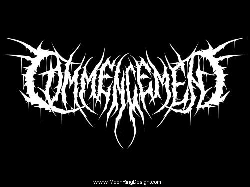 Commencement-usa-death-metal-band-logo-font-genera by on