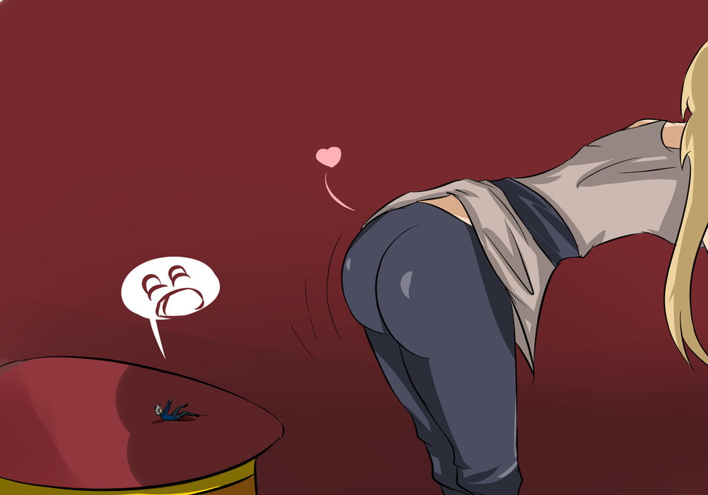 Anime giantess butt crush