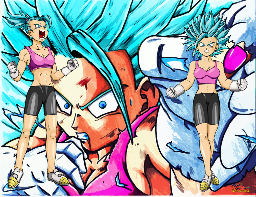 Wallpaper Son Bra SSGSS lvl1 and 2 v.1