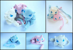 Mew Brothers - Pokemon Handmade Plushies