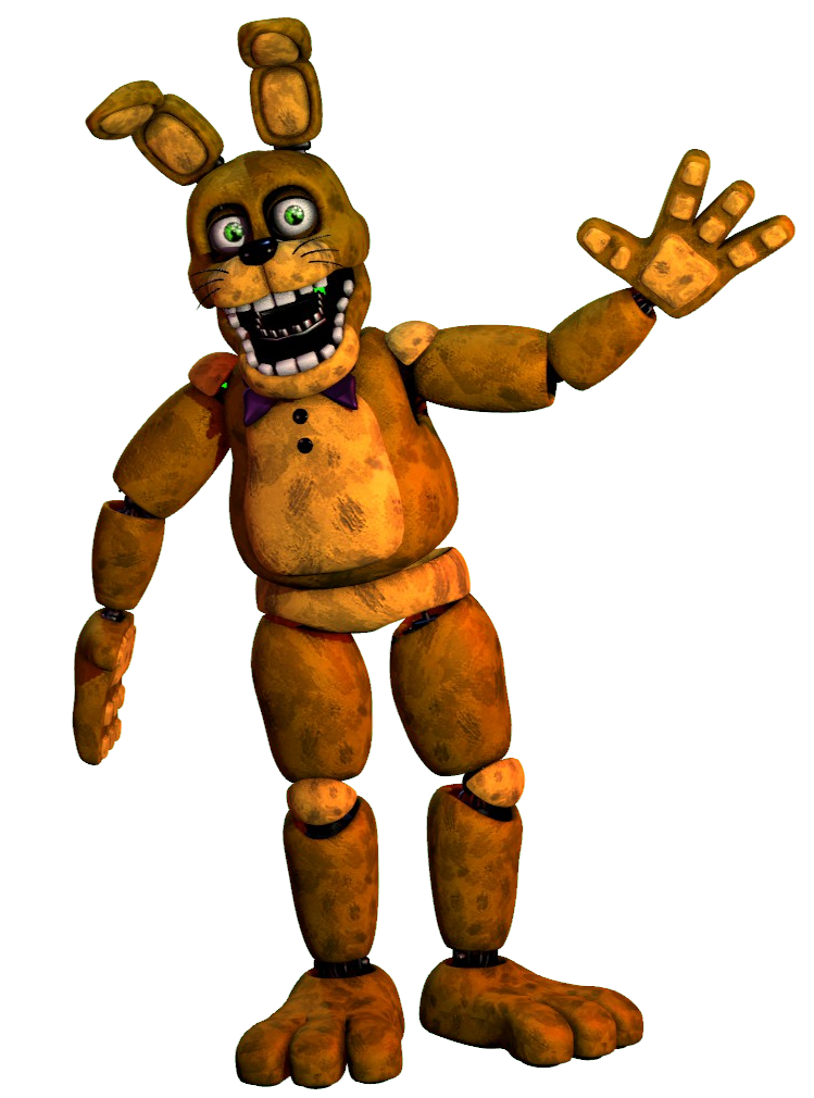 Classic Spring Bonnie and Animatronic Glitchtrap by GoldenRichard93 on  DeviantArt