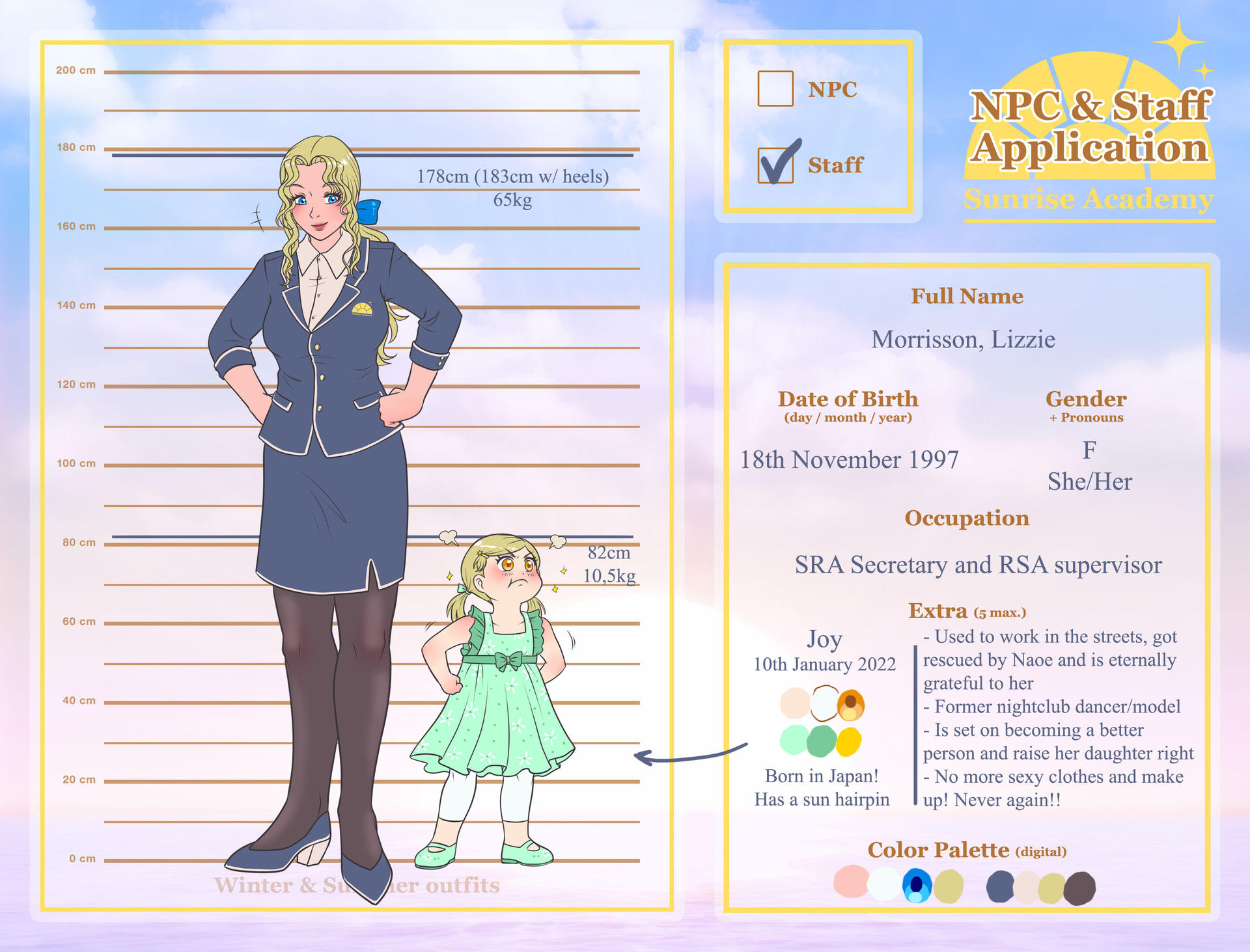 SRA: Secretary and RSA Manager - Lizzie Morrisson