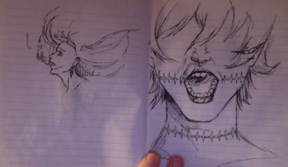 Sketching some idea's for my storyline