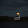 Supermoon over Stanley Mission