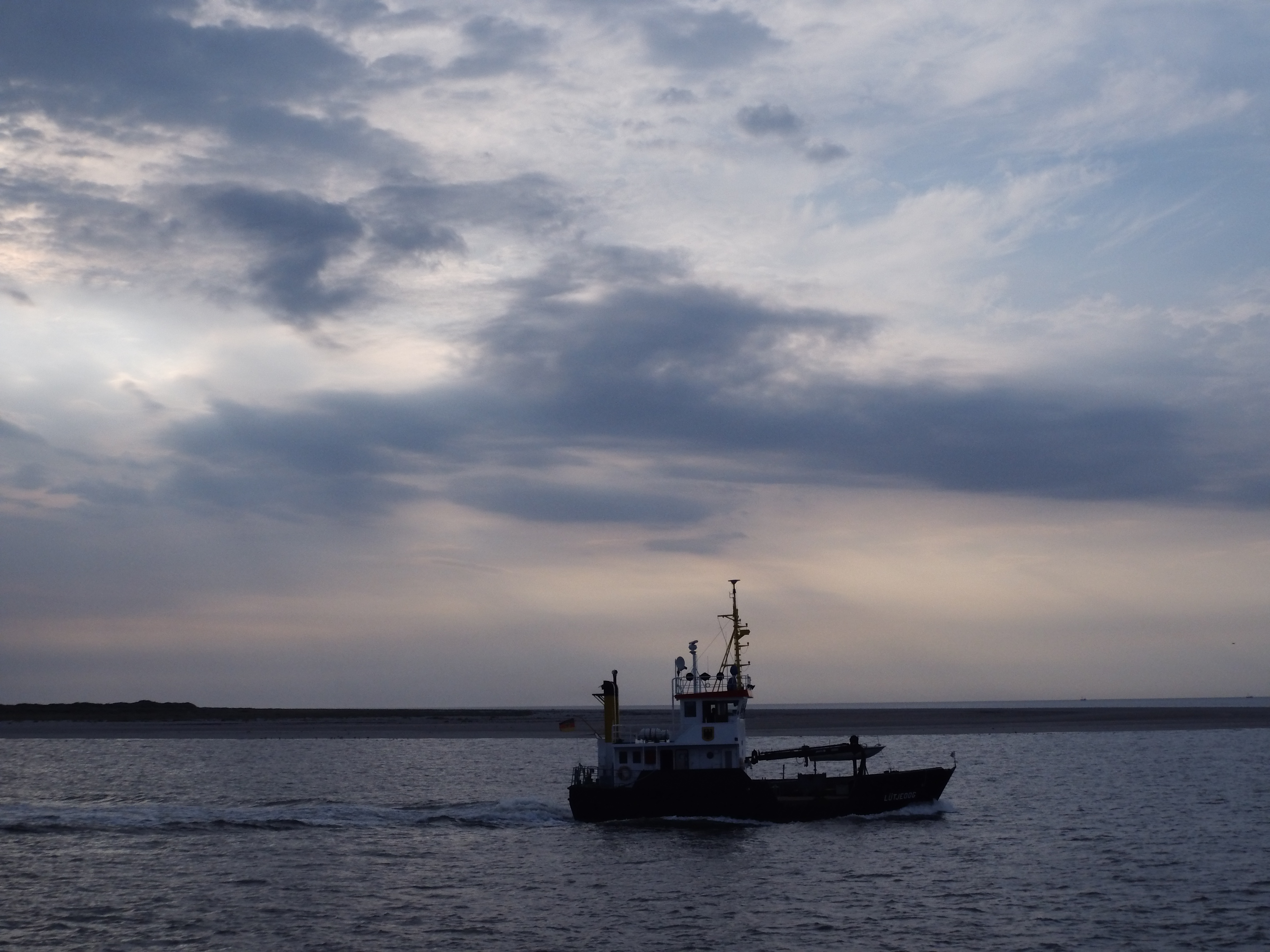 Buoy tender on the north sea