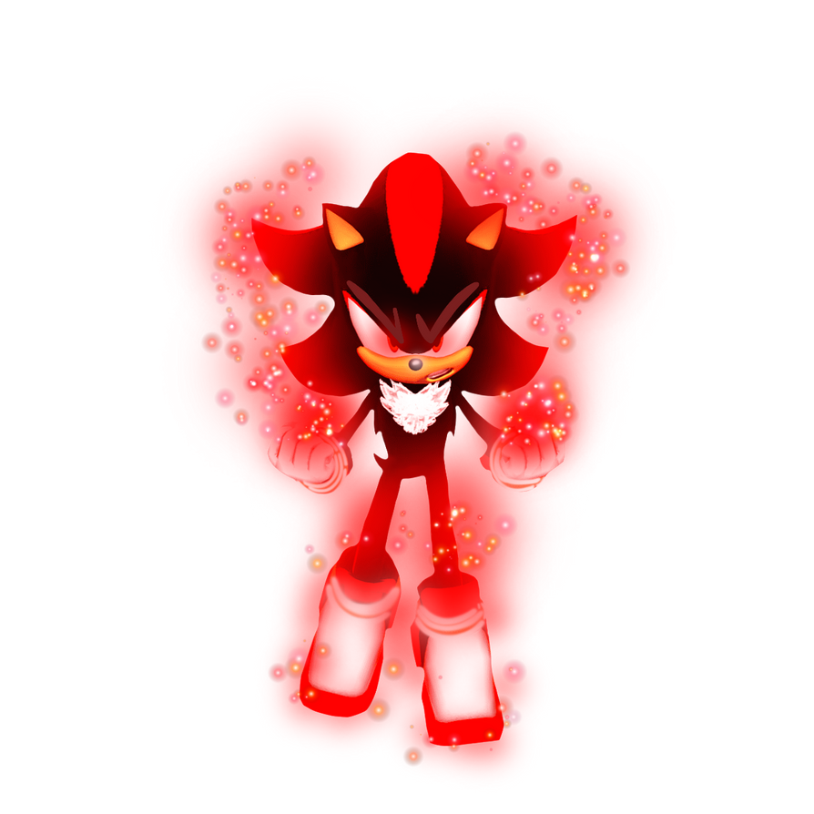 Shadow dohing his chaos blast!.(render. by angela30pinky on DeviantArt