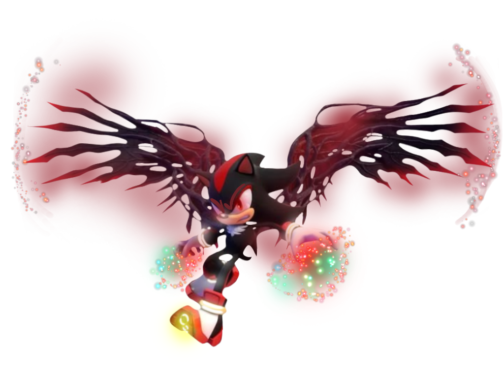 shadow with his doom.wings(render. by angela30pinky on DeviantArt