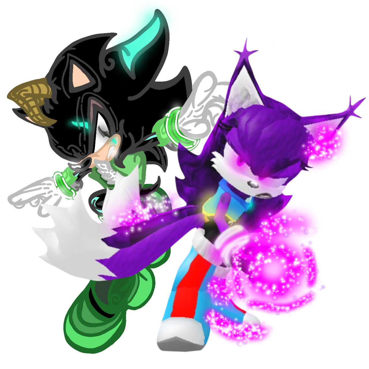 frostie and void.(rivels.)render by angela30pinky on DeviantArt