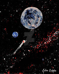 BULL'S EYE! (outer space art) ~