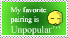 Unpopular pairing stamp