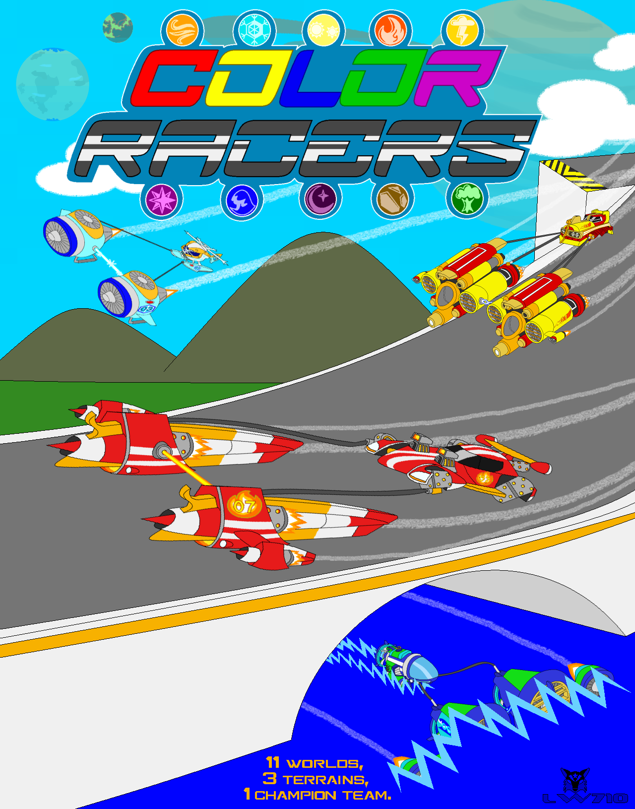 Color Racers - Promo Image by Lightningwolf710 on DeviantArt