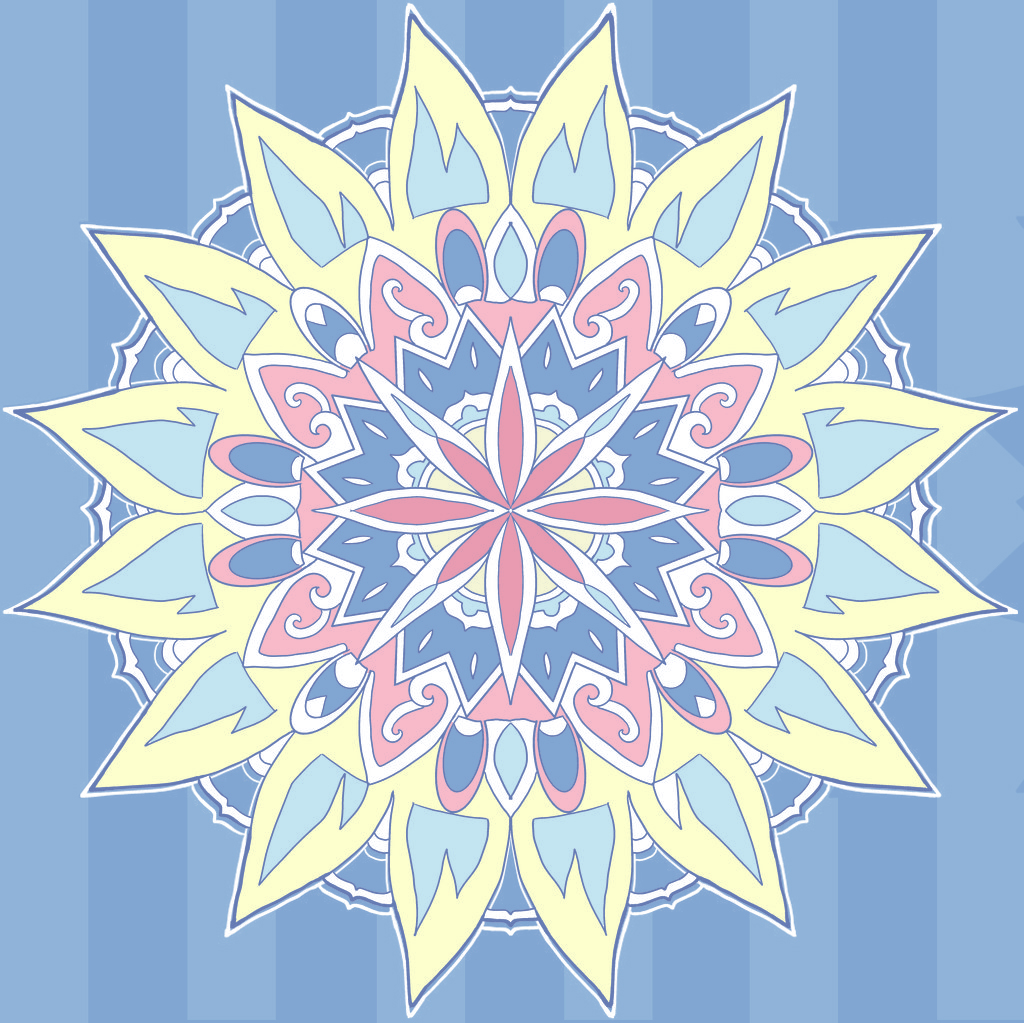 Flower mandala colored by fromgreen on deviantart Flower mandala colored by fromgreen on deviantart