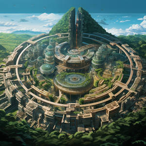 Isometric view of Atlantis