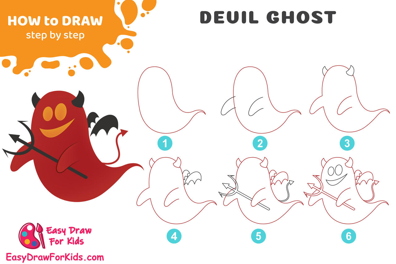 Devil Drawing Tutorial How To Draw Cartoon Devil