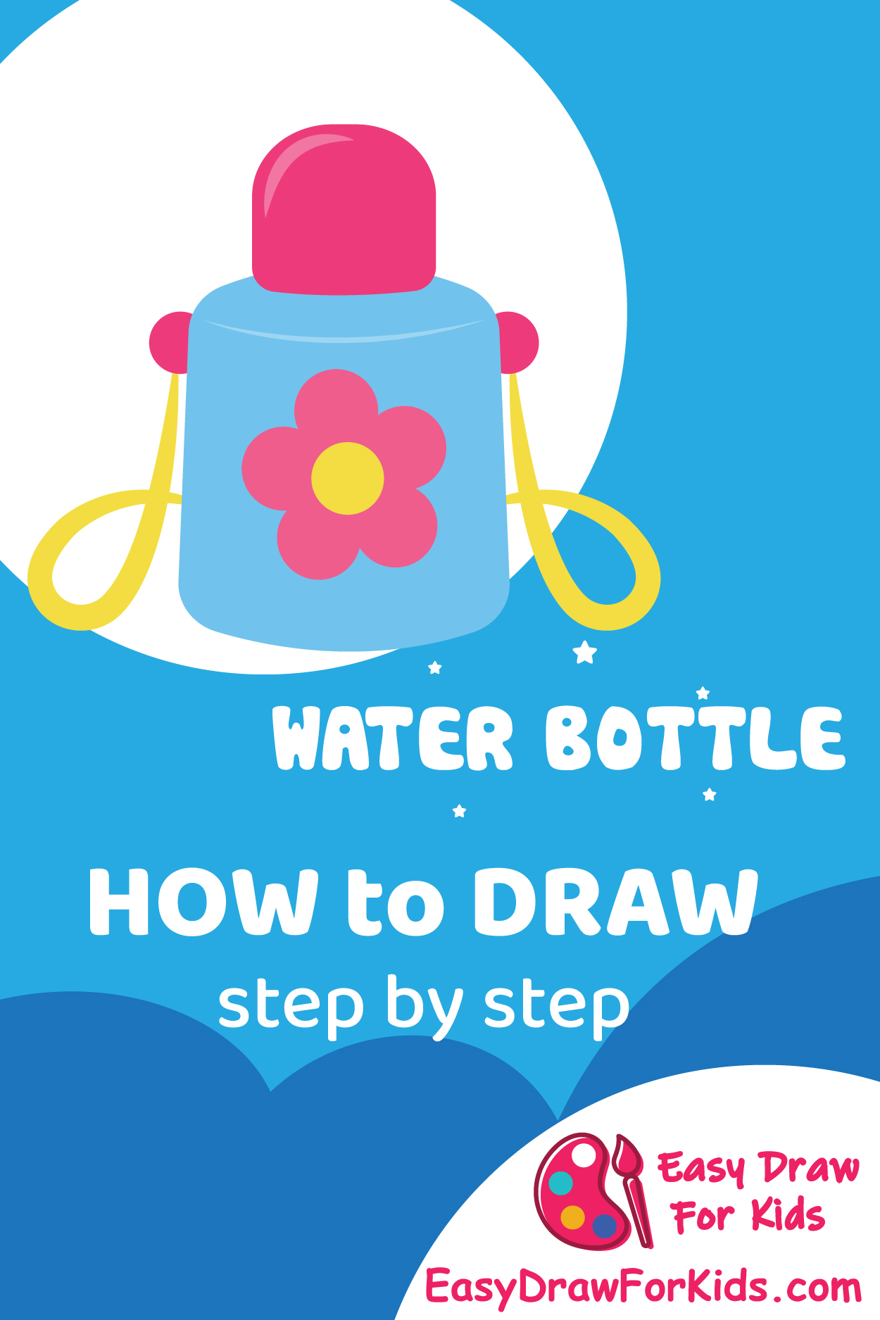 How to Draw a Water Bottle Step by Step by Easydrawforkids on DeviantArt