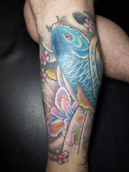 carpa koi tattoo color