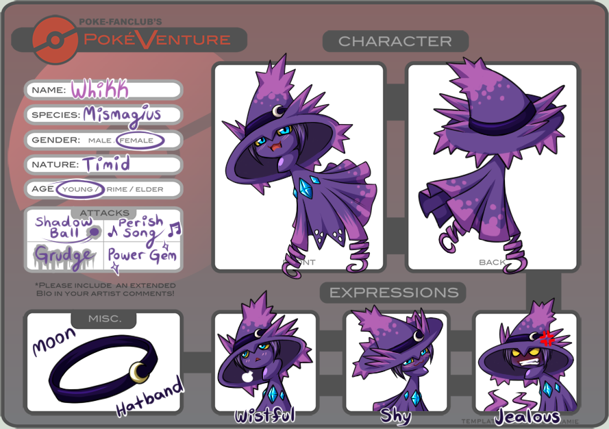 PokeVenture Sheet: Whikk