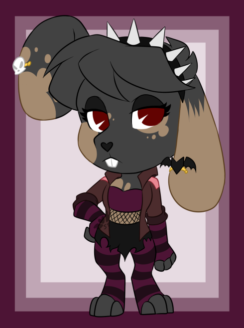 Goth Bunny by SplitxMindxPlush on DeviantArt