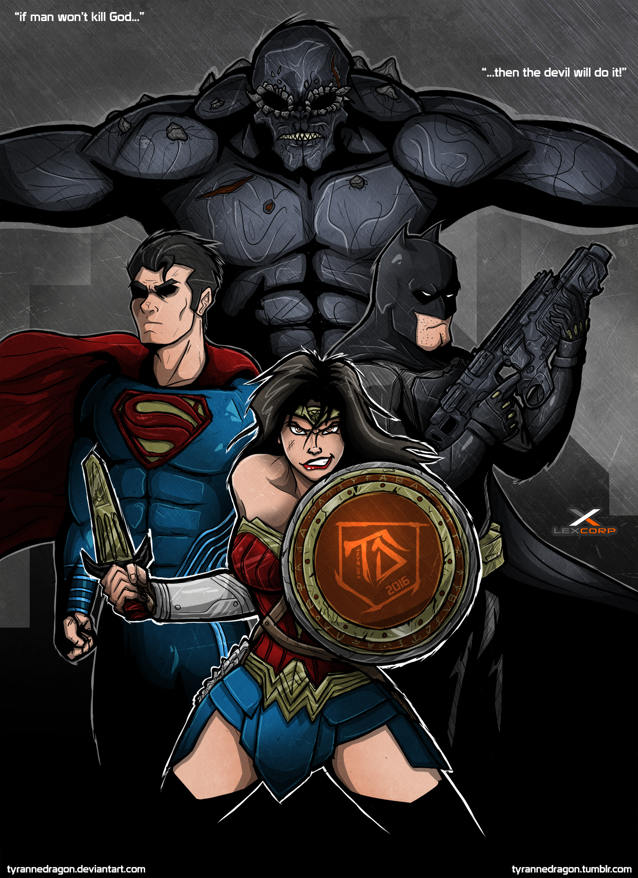Batman V Superman Trailer 3 Poster by TyranneDragon on DeviantArt