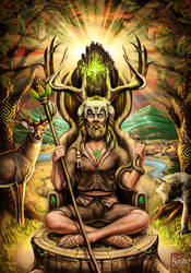 The horned God