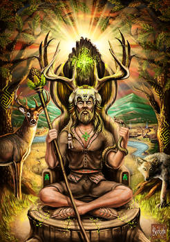 The horned God