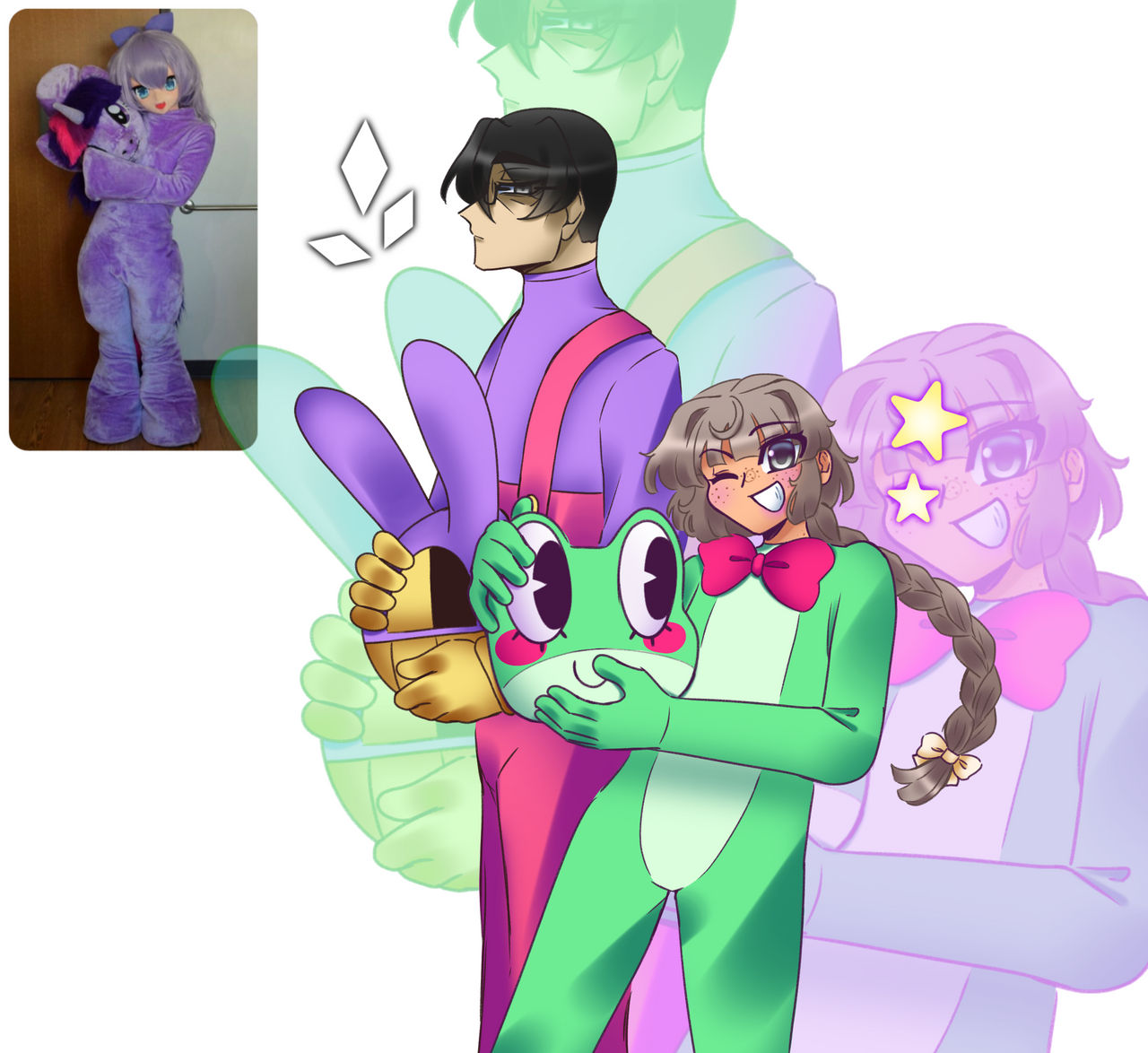 Rabbit and Frog by SakuraBlossom119 on DeviantArt