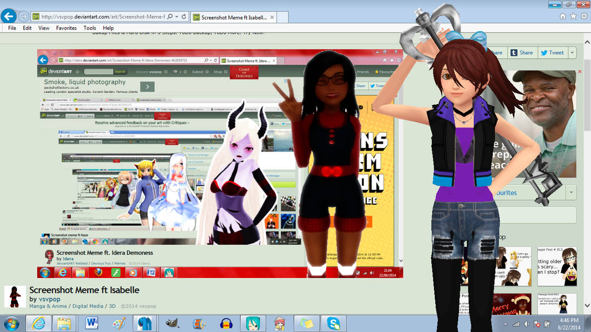 Screenshot Meme (with Rane) by crystalwingskeyblade on DeviantArt