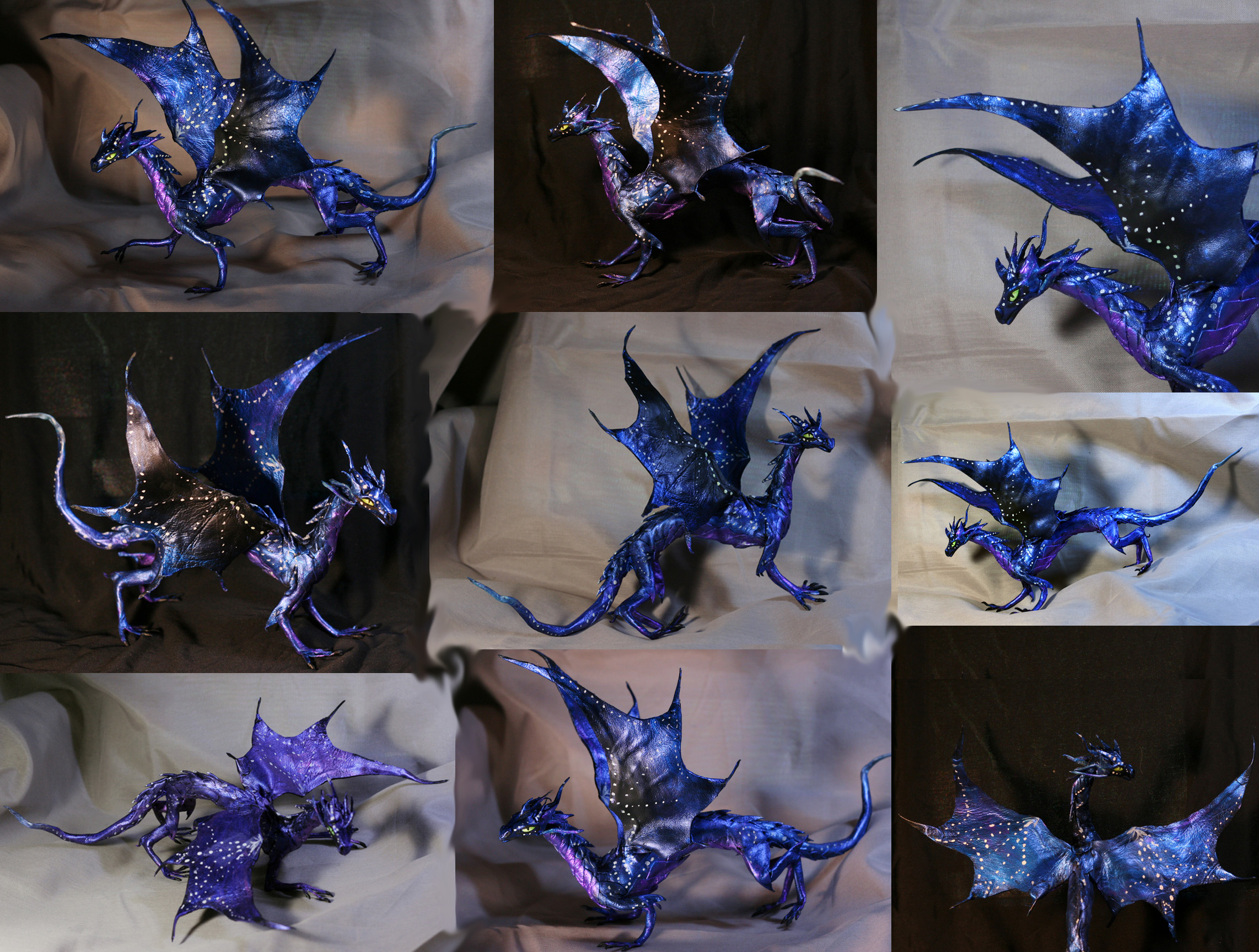 Night Dragon fully poseable dragon doll big