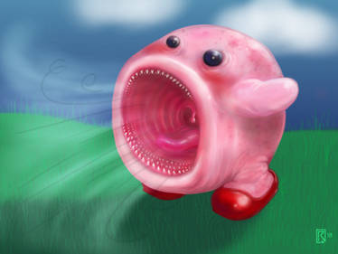 Kirby the flesh blob!!