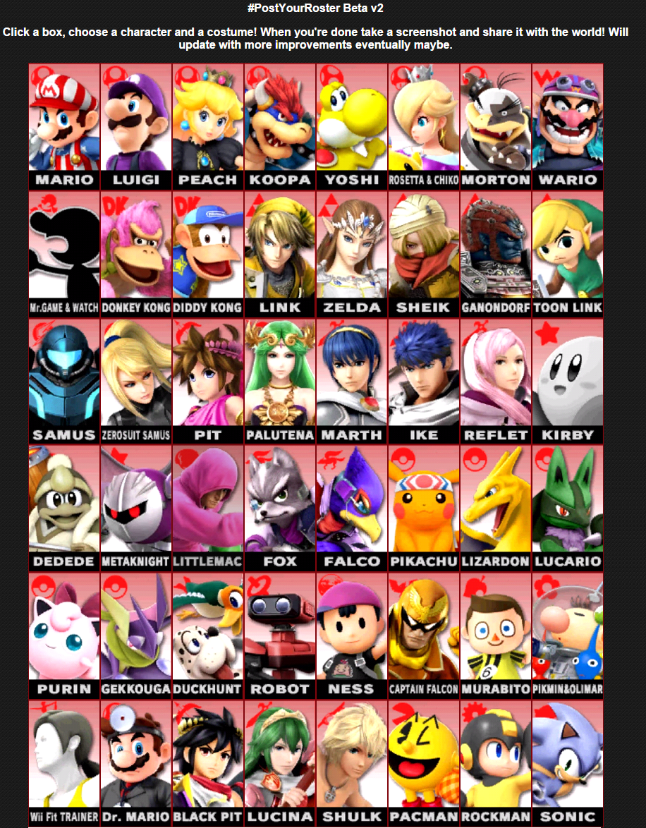 Smash Bros Palette Preferences