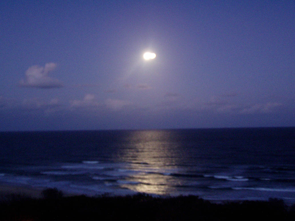 Moon Over Ocean By Kouhaisparrow On Deviantart Moon Over Ocean By Kouhaisparrow On Deviantart