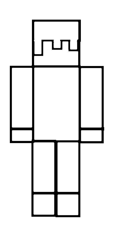 Minecraft Character Outline by firewolfrebel on DeviantArt