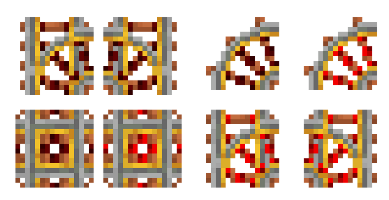 MC Different Powered Rails Acacia by DzinyMaster on DeviantArt