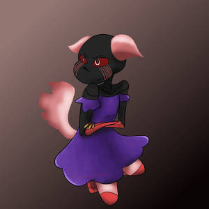 Bondage, a Kitty with a Dress (Fanart)