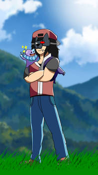 Pokemon Trainer Chibi and Her Starter, Ditto