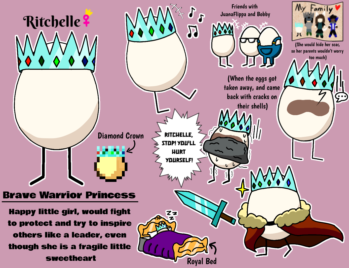 QSMP Egg OC - Ritchelle, the Brave Princess by Chibipie-Kagane on DeviantArt