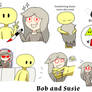 Bob and Susie Doodles (with other characters)