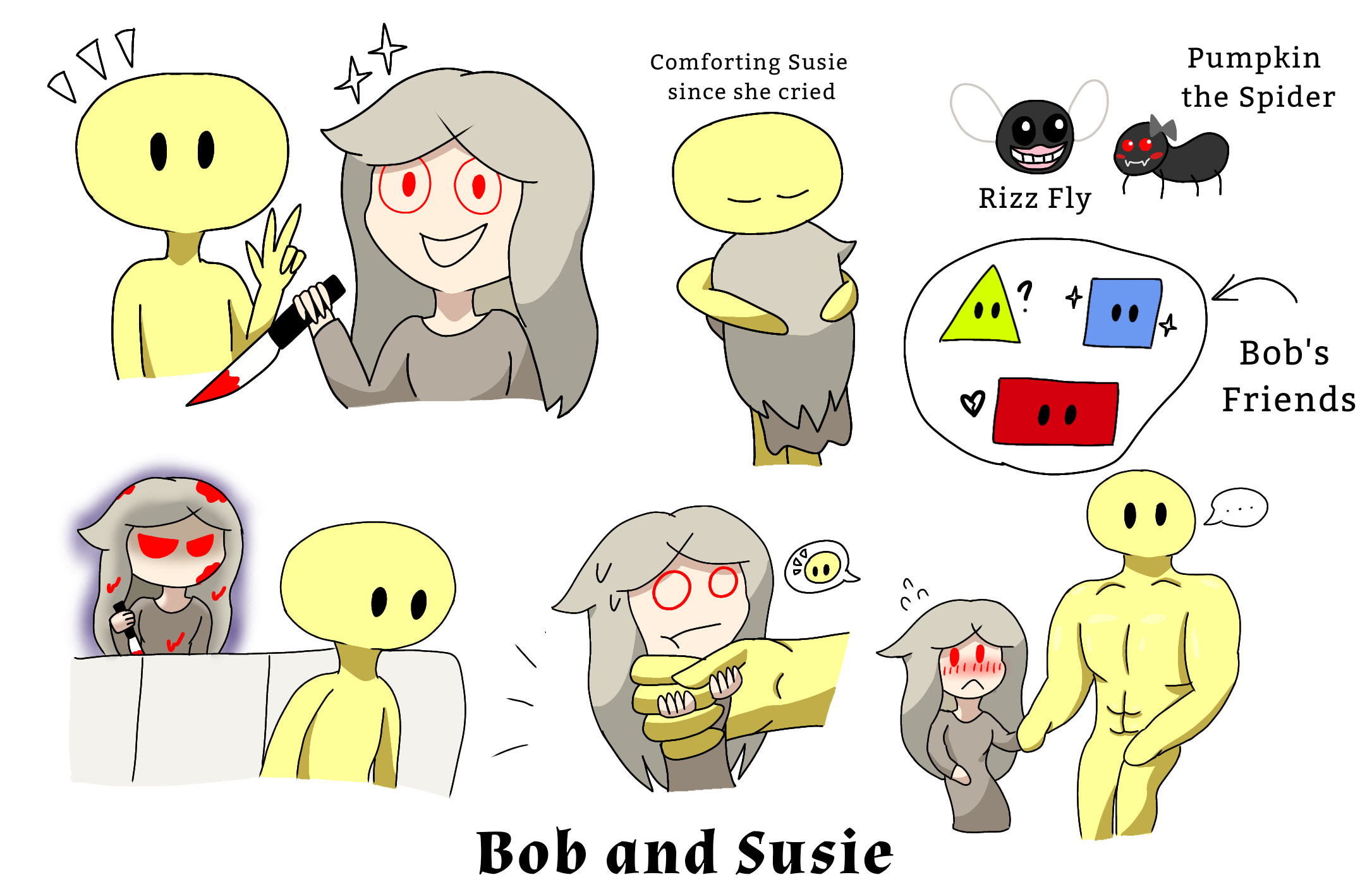 R64 Gulp Bob and Susie Doodles (with other characters) by Chibipie-Kagane on ...