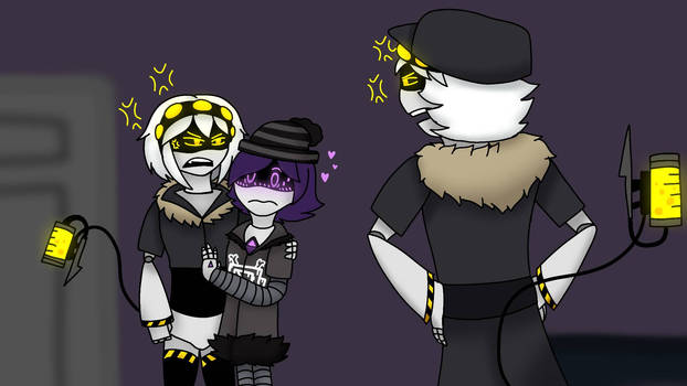 N and V arguing and fighting over Uzi