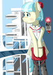 Coco Pommel in the elevator. (26(02)18).