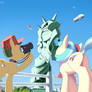 Coco pommel visits the great statue of liberty