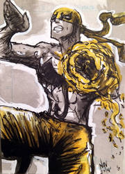 Iron Fist Sketch card by FWACATA