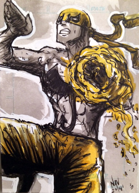 Iron Fist Sketch card