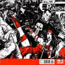 Punisher sketch cover featuring Elektra and MODOK